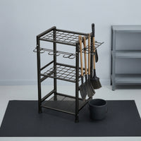 Garden Tool Organizer Heavy-Duty Tool Storage Rack with Hooks Multi-Tier Broom and Holder for Gardeners, Homeowners
