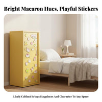 Metal Locker Nightstand sturdy Steel Construction Double Door Accent Locker Colorful Design Storage Furniture for Homeowners, Office Workers, Bedroom
