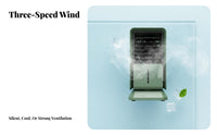 Desktop Air Chiller Cools and Humidifies Portable Air Chiller Fan Three Settings Desktop Cooling Fan for Students, Office Workers, Desk