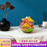 Nordic Style Snack and Candy Storage Rack for Coffee Shop Table Display