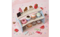 Wooden Dessert Shelf Rounded Edges Tea Party Play Set Gift Idea Toy Tea Party Set for Children