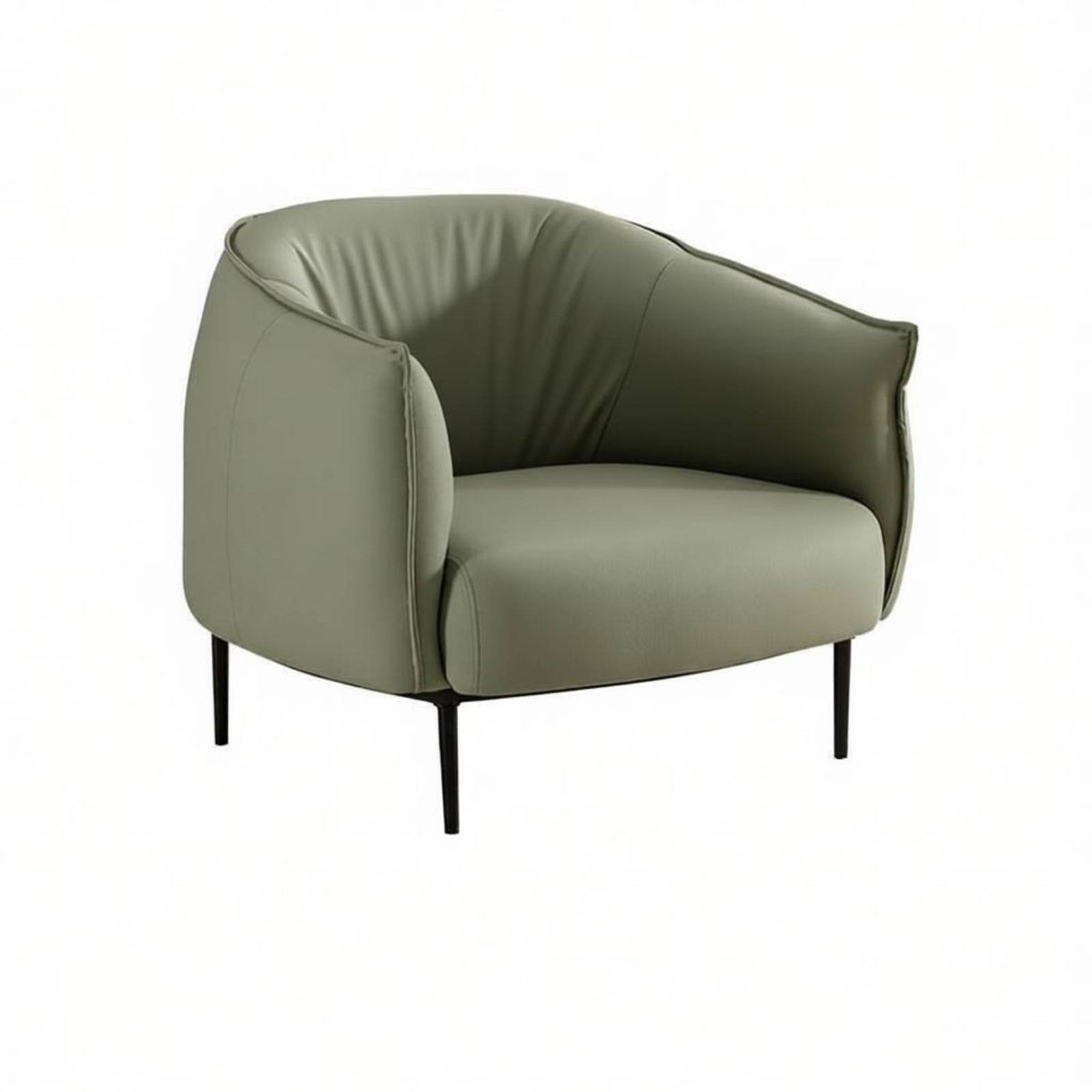 Comfortable spinerest Lowspine support Tub Chair Space-Saving Single Sofa Modern Design Indoor Furniture Minimalist aesthetic for Apartment Dwellers, Homeowners, Living Room, Bedroom, Balcony, Reception Area