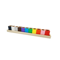 Multi-Color Wooden Pen Holder with Cups Colorful Desktop Pencil Cup Organizer Upright Pencil Holder Organizer Versatile for Teachers, Kids, Study Desk, Classroom, Art Station