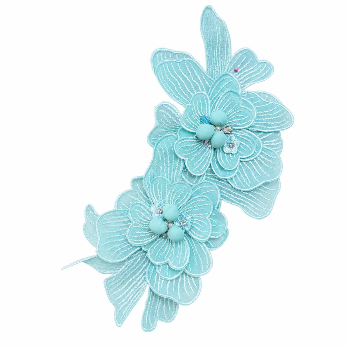Floral Applique with Pin Double-Layer Applique with Brooch Pin Flower Brooch Decorative Elegant for Crafters