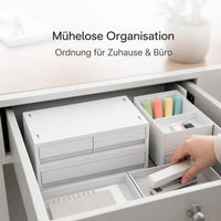 Desktop A4 File Drawer Storage Box with Wheels, Thickened Office Under-Desk Organizer