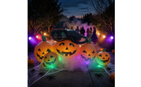 Inflatable Pumpkin with Cat Cute-Spooky Pumpkin Cat Inflatable Quick Setup Inflate Decoration for Lawn