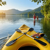 Molded Blades 126 Cm Kayak Paddle Ribbed Reinforcement Kayak Paddle Tapered Blade Boat Oar Sturdy