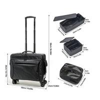 Rolling Makeup Case Easy to Clean Makeup Case with Wheels Hand-Carry Cosmetic Trolley with Wheels for Beauticians, Weddings