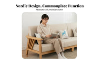 Nordic Design Wooden Frame Textile Couch Set Minimalist Design Sofa and Armchair Set High Rebound Cushion Living Room Furniture Easy Assembly for Apartment Dwellers, Homeowners, Families, Home