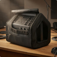 Textured Woven Textile Protect Speaker Cover Mesh Front Panel Speaker Dust Cover Black Audio Accessory Side Openings