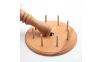 Wooden Thread Rack Space-Saving Tabletop Thread Organizer Small for Craft Room