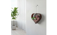 Heart Shaped Metal Planter Rustic Hanging Holder Heart Shaped Plant Basket for Gardeners, Balcony, Living Room