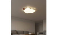 Soft Warm Look Cream Ceiling Light Minimalist Design Eye Protection Ceiling Light for Living Room
