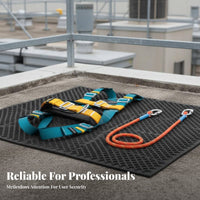 5 Point Fall Arrest Harness Adjustable Straps Full Body Harness Heavy Duty Personal Guarding Equipment for Electricians, Roofers, Scaffolding