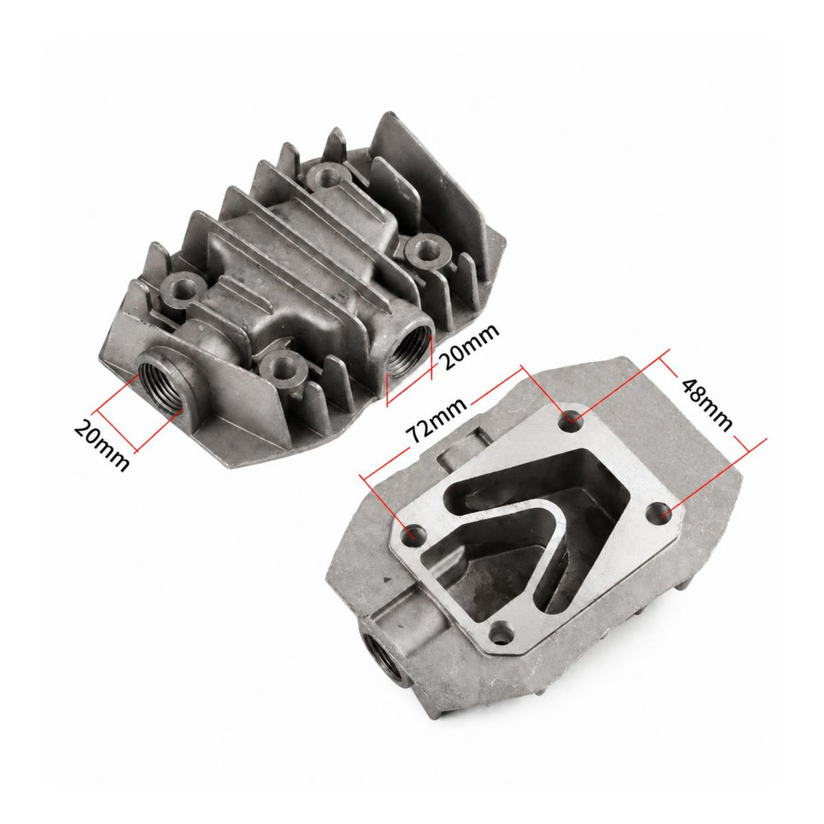 Metal Body Compressor Cylinder Head Air Compressor Head Cover for Repair, Maintenance