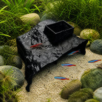 Ultra-Clear Glass Aquarium Fish Tank with Ecological Landscape Decoration for Home Living Room