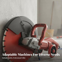 Handheld Wall Cutter High Power 7200W Wall Groove Cutting Machine Overload Protection Concrete Cutting Saw for Electricians, Demolition Work, Roadwork