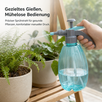 1.5L Hand Press Transparent Plastic Spray Bottle for Garden, Home, and Plant Misting