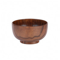 Wooden Bowl with Pedestal Smooth Footed Wooden Bowl Rustic for Home Dining