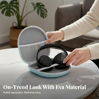 Pastel Gradient over-Ear Headphone Case Compact Hard Headphone Case Portable Electronics Accessory Soft Inner Soft Lining