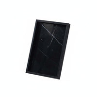 Marble Tray Versatile Rectangular Marble Tray Easy to Clean Jewelry Display Plate for Dresser, Restaurant