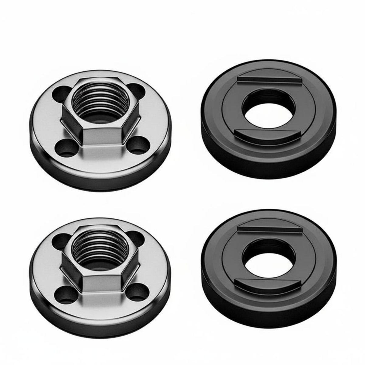 3 Pieces Universal Modification attachment Angle Grinder Flange Nut and Wrench Set Wear-Resistant Grinder Flange Nut and Spanner Set Easy to Use Power Tool Accessory for DIY hobbyists, Construction Workers, Professionals, Home Repair, Workshop, Garage