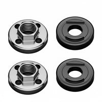 3 Pieces Universal Modification attachment Angle Grinder Flange Nut and Wrench Set Wear-Resistant Grinder Flange Nut and Spanner Set Easy to Use Power Tool Accessory for DIY hobbyists, Construction Workers, Professionals, Home Repair, Workshop, Garage