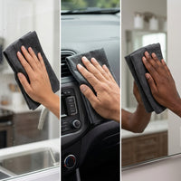 Non-streak Microfibre Cloth for Glass and Panes, High Absorbency Microfibre Cleaning Cloths, 1pc