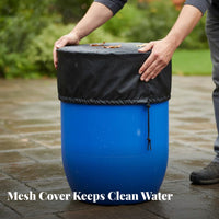 Rain Barrel Cover Water Resistant Water Storage Barrel Cover Dust-Resistant Garden Accessory for Gardeners, Eco-Conscious Individuals, Outdoor