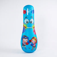 Inflatable Striking Column 125 Cm Inflatable Punching Bag Quick Setup Freestanding Punch Bag for Kids, Children, Playroom, Living Room, Home Gym