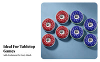 8 Pieces 53 Mm Long-Lasting Table Game Gear Shuffleboard Puck Set