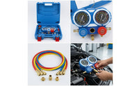 Gauge Set with Case Multi-Port Gauge Set Easy-to-Read Charging Kit for Garage