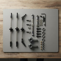 Six Wheel Drive Axle Kit Stable in Use Metal Axle Upgrade Set Easy to Install Drive Shaft Kit for Repair, Workshop