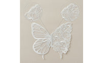 Butterfly Embroidery Applique Floral Butterfly Applique Textile for Crafters