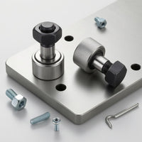 Needle Roller Cam Follower Silver and Black Cam Follower Bearing Stud Mounted Roller Bearing Corrosion Resistant