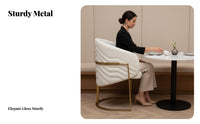 Italian Inspired and aesthetic Upholstered Side Chair Luxury Feel Dining Seating Modern Minimalist Design Household Furniture Designer Look for Interior Designers, Restaurant Owners, households, Kitchen, Waiting Area, Living Room, Home Office