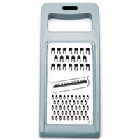 Multi-Function Vegetable Grater, 4 Blade Kitchen Grater for Salads, Fine Coarse Shredding Julienne Stainless Steel Grater