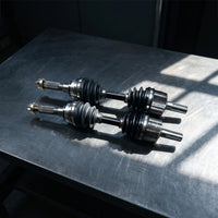 Splined Ball-Cage Drive Shafts Fatigue Tested Drive Shafts with CV Boots Long-Lasting CV Axle Shaft Assembly Dustproof for Mechanics, ATV Riders, Go-Kart Building