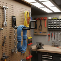 Heavy-Duty Hose Hanger with Mounting Bracket Industrial Hose Holder Organized Cable Organizer Handy for Garage, Garden, Workshop