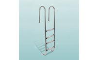 Stainless Steel Pool Ladder Anti-Slip Pool Ladder with Handrails Rust Resistant for Homeowners