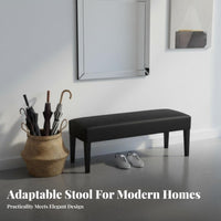 Modern Minimalist Design Padded End-of-Bed Bench Versatile Design Padded Entryway Stool Comfortable Foam Filling Indoor Furniture Easy to Clean for Boutique Owners, Homeowners, Families, Bedroom, Hallway, Dressing Room, Cloakroom