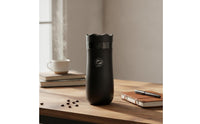 Travel Plunger Brewer Stainless Steel Coffee Maker with Locking Lid Compact Coffee Pot for Commuters, Students, Commute