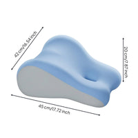 Pressure Relief Hip Elevation Pillow Soft and Breathable Ergonomic Body Inclined High-Rebound Core Prone Reading Lounger Removable Washable Cover for Bedroom