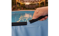 38 Pieces Liner Coping Strip Above Ground Pool Wall Coping Strip Pool Liner Clip Replacement Flexible