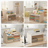 Multi-Layer Art Drying Rack Open-Frame Paint Drying Rack Portable Heavy-Duty for Teachers, Students