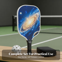 Pickleball Paddle Set Non-Slip Grip Pickleball Racket Kit Sports Equipment Shock Absorbing Wide Frame for Outdoor Play, Training