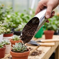 3 Pieces Bonsai Soil bucket shovels Garden Bonsai Tool Deep Potting Ladle Large Capacity Potting for Gardeners Lovers