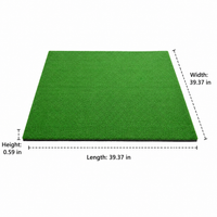 Portable Artificial Grass Mat, Driving Range Mat with Replaceable Surface, Non-Slip EVA Base for Chipping & Swing Practice
