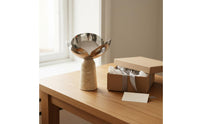 Irregular Stainless Steel Bowl Rust-Resistant Pedestal Fruit Bowl Large Capacity Home Decor for Living Room