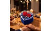 Jewelry Presentation Box Giftpresentation-Ready Box with Clear Lid Romantic for Proposal, Anniversary